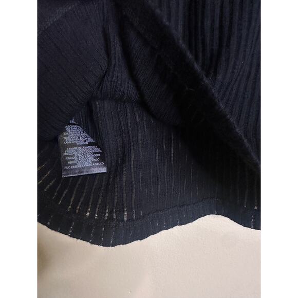 Pilcro Anthropologie Black Textured Rib Layering Top XS. - Picture 6 of 7